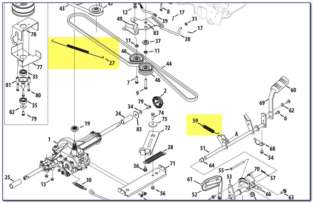 A Visual Guide To The Deck Spring Diagram For Cub Cadet LTX 1040